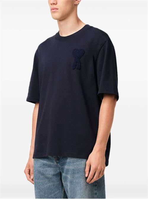 T-shirt in cotone girocollo AMI PARIS | HTS0557264011